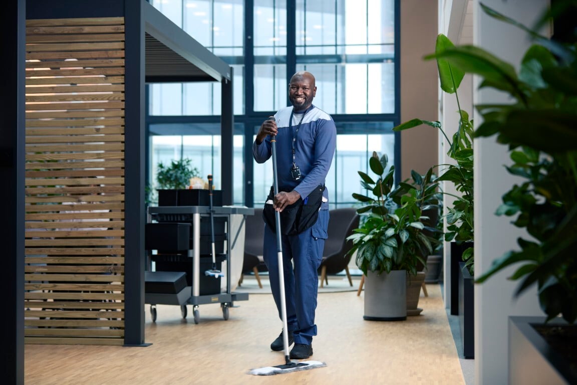 ISS har lang erfaring med renholdstjenester av høy kvalitet 